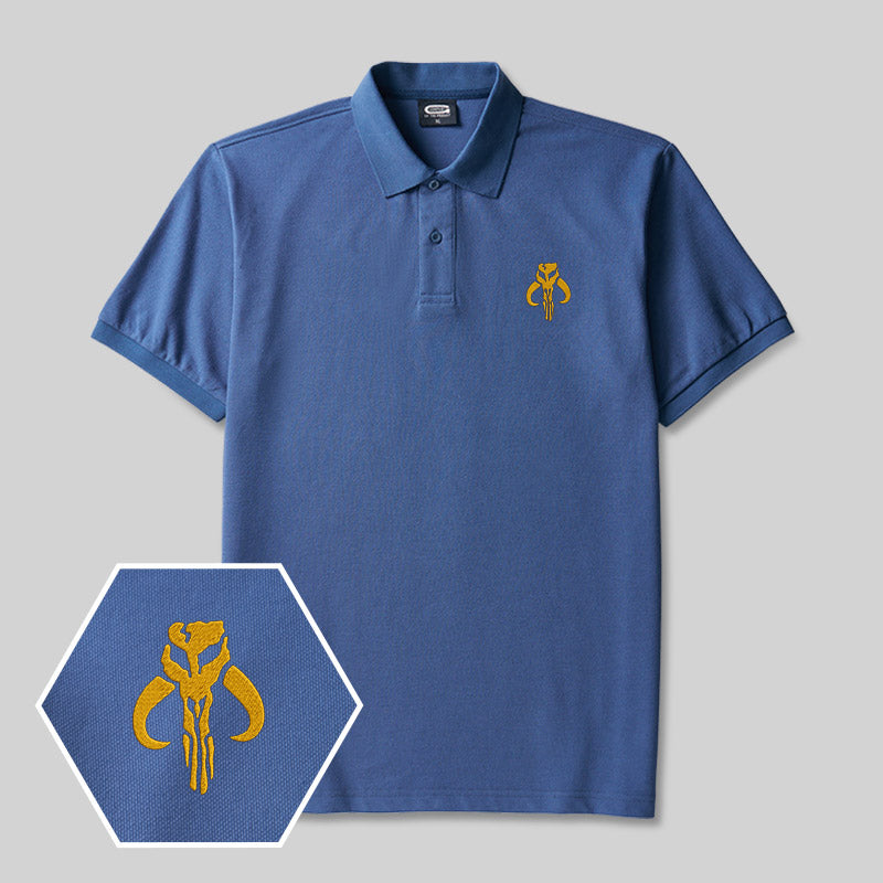 Mythosaur Geek Embroidered Polo Shirt