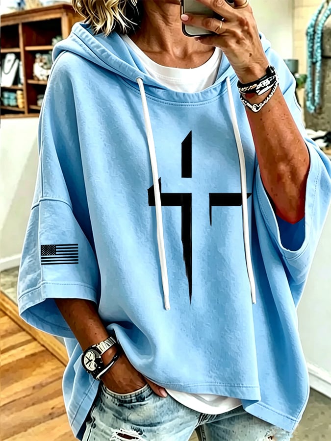 Women's Print Loose Sweatshirt