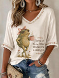 Women's 'Jesus Thinks I'm A Delight' Printed Casual T-Shirt
