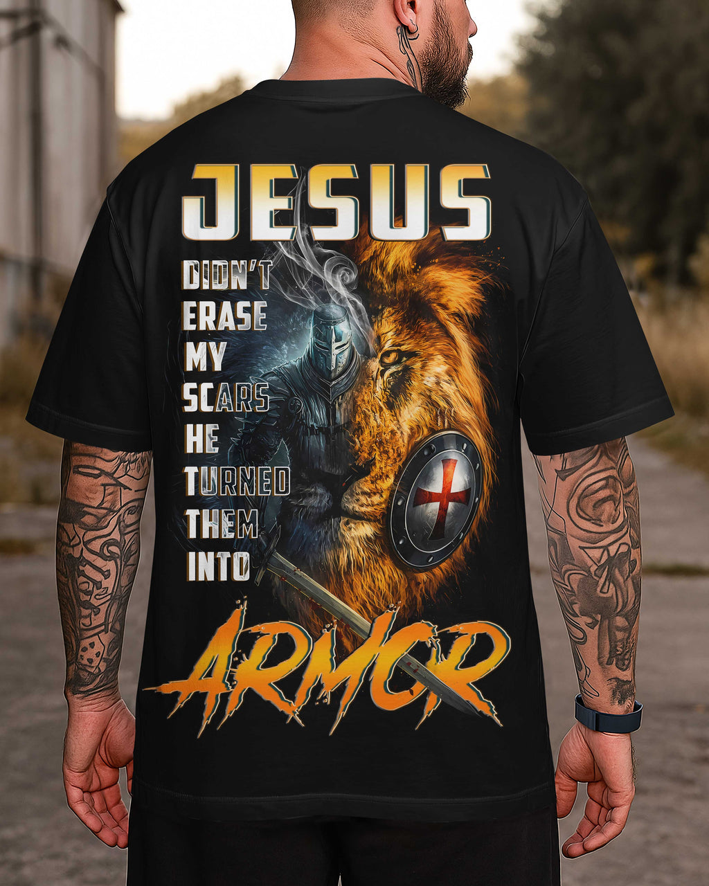 Jesus Didn't Erase My Scars He Turned Them Into Armor T-Shirt