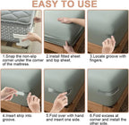 4-Piece Bed Sheet Holder Strips for Mattresses
