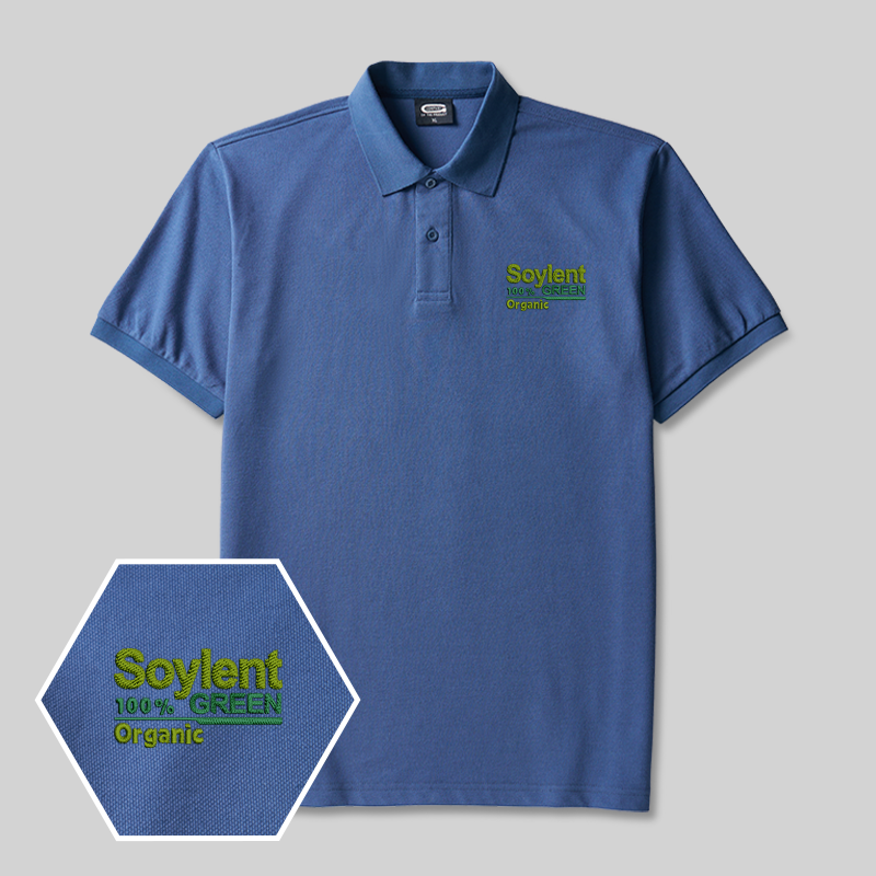 Soylent Green Geek Besticktes Poloshirt