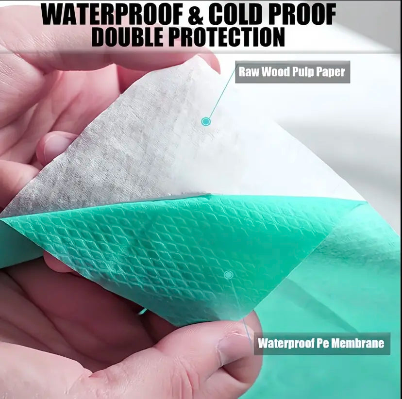Disposable Waterproof Toilet Seat Covers, 16 x 24 in