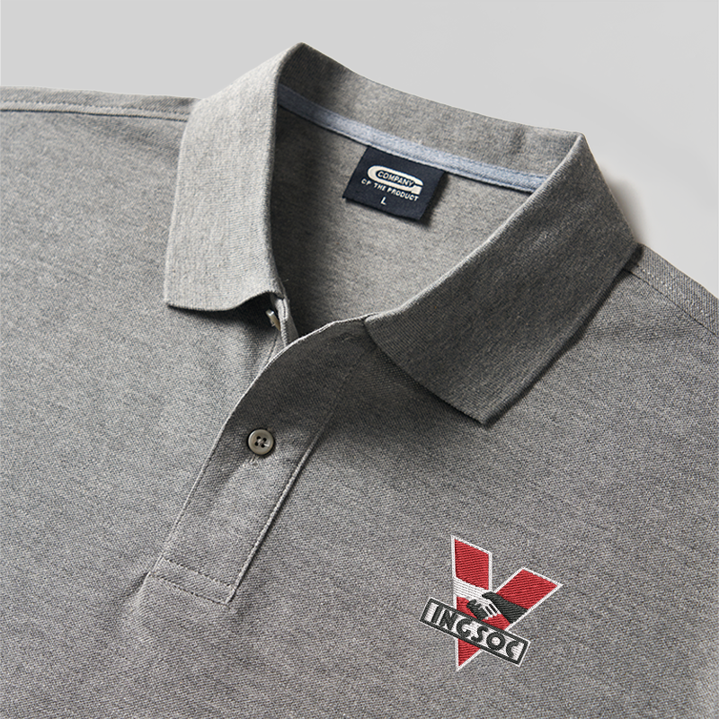 1984 INGSOC Geek Besticktes Poloshirt