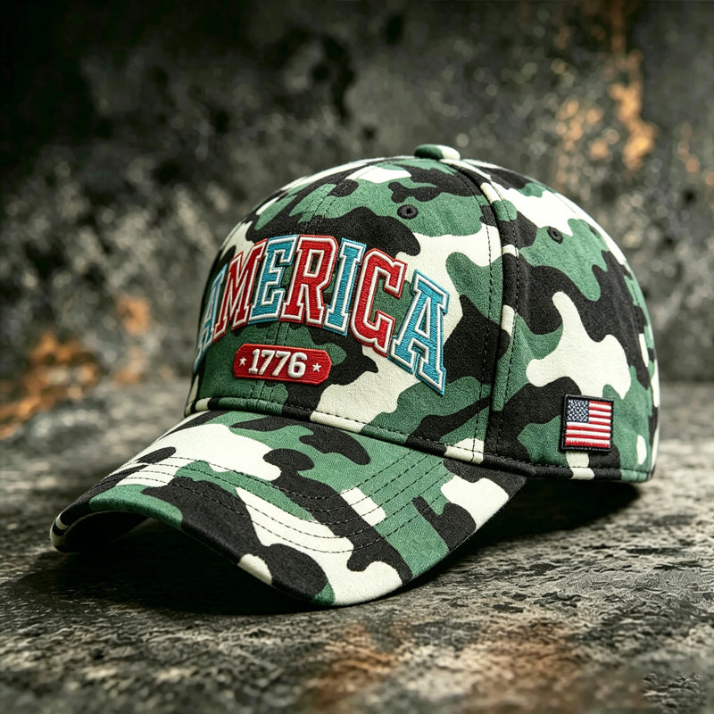 US Camouflage Art Print Casual Baseball Cap