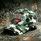 US Camouflage Art Print Casual Baseball Cap