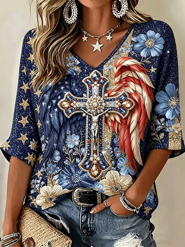 Women's Faith Art Print  T-Shirt