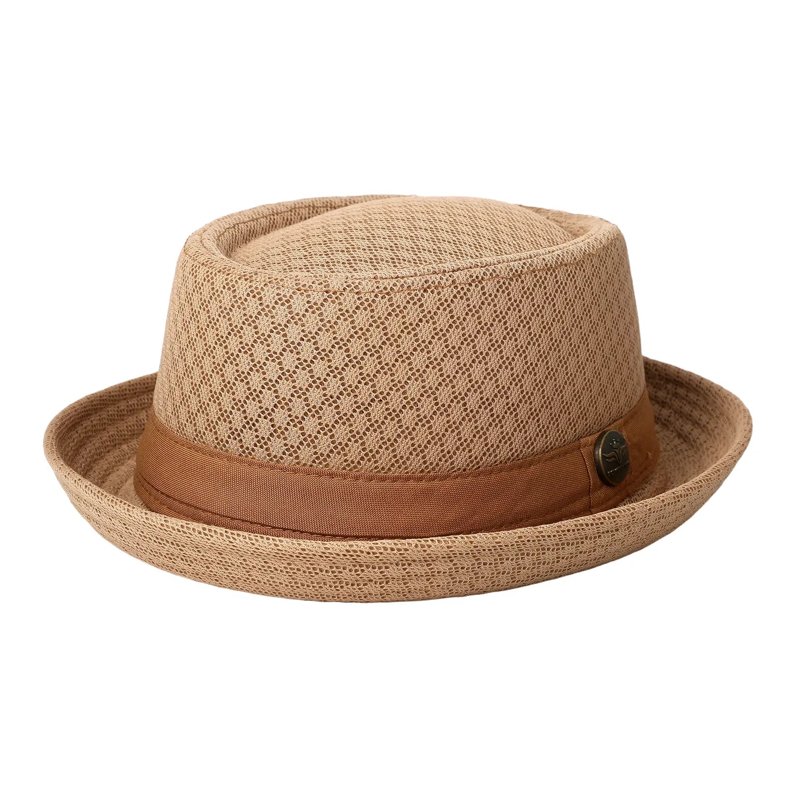 Chapeau Fedora en maille respirante pour homme – Trilby d'été léger