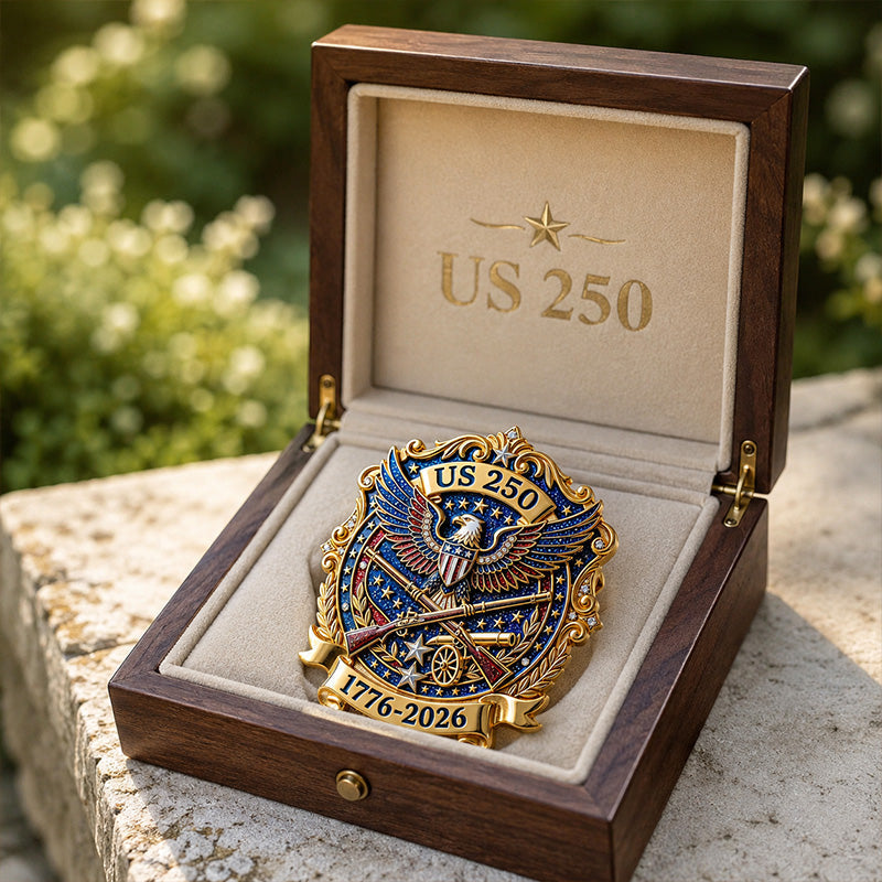 250 Years of Patriotism (1776-2026) Commemorative Brooch