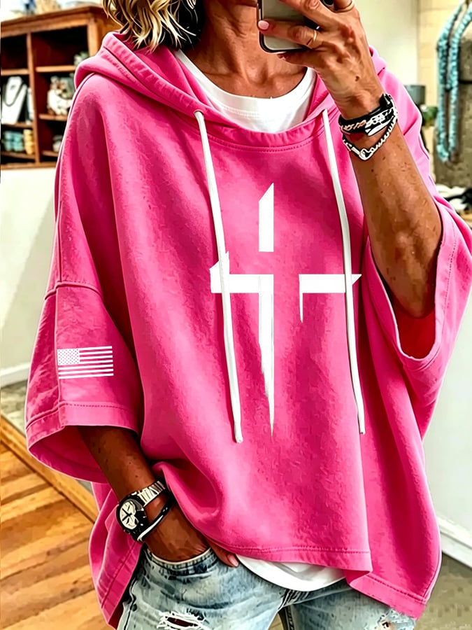 Women's Print Loose Sweatshirt