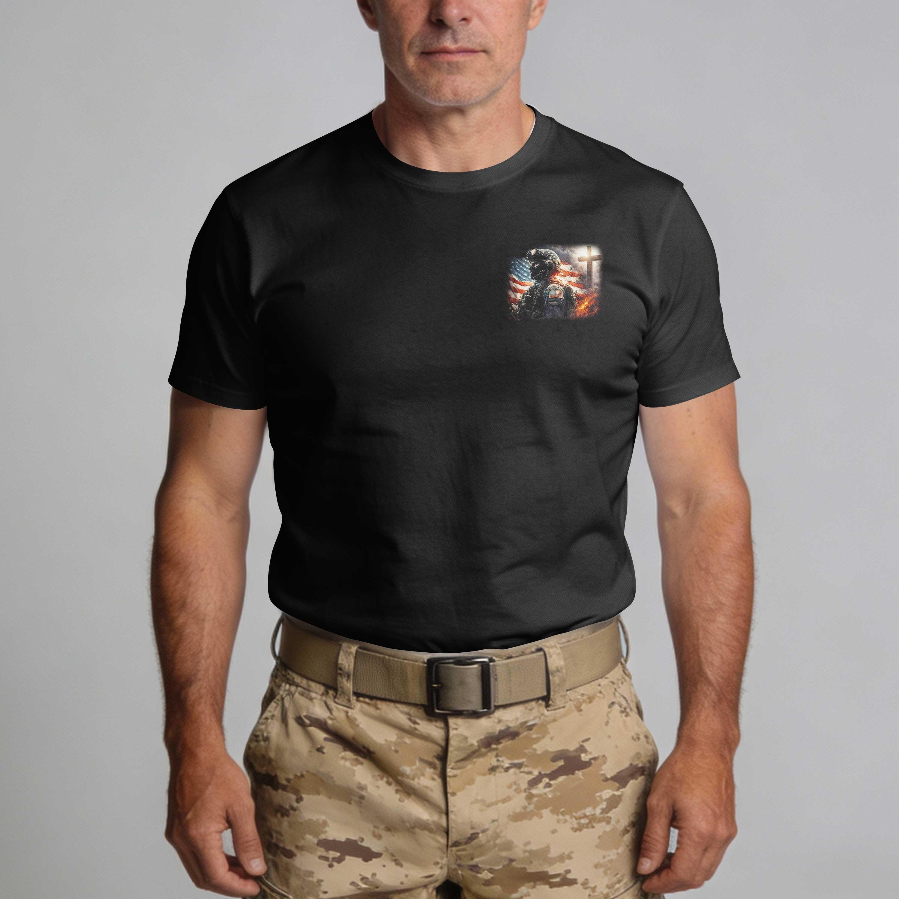 I Fought For This Land I Live By His Word T-Shirt
