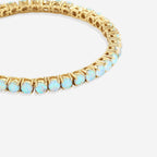 Tennisarmband mit blauem Opal