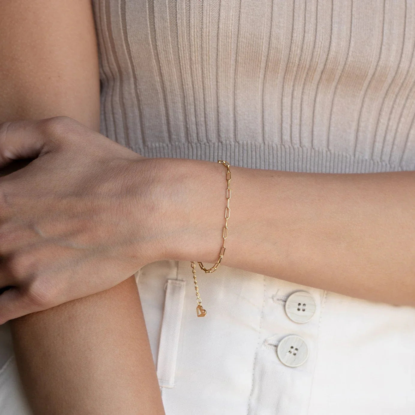 Armband mit Büroklammerketten