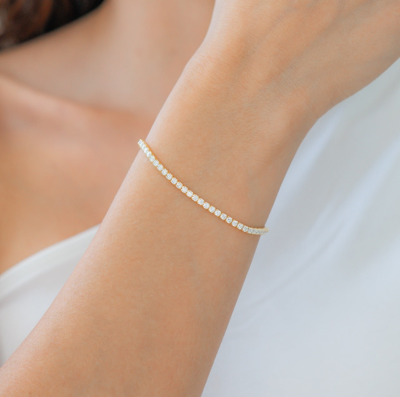 Klassisches Tennisarmband