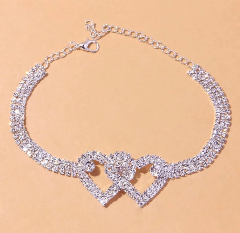Herz X Herz Fußkette