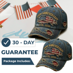 🏆Casquette décontractée brodée à la main pour le 250e anniversaire des États-Unis💖