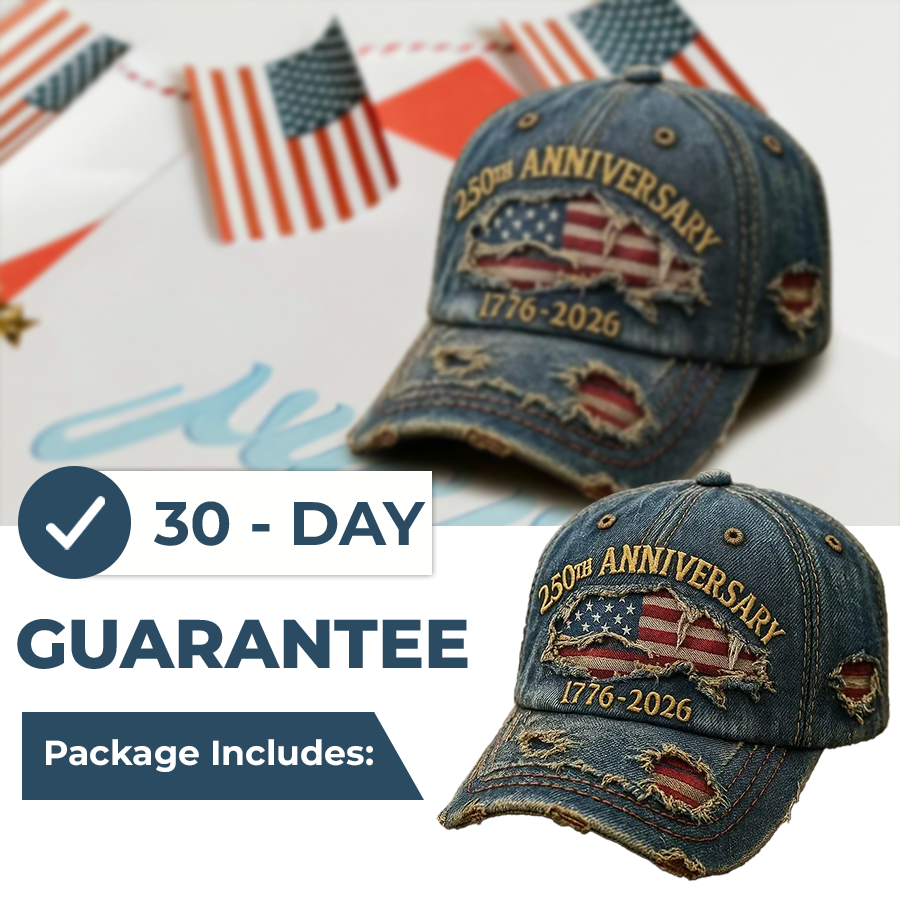 🏆Casquette décontractée brodée à la main pour le 250e anniversaire des États-Unis💖