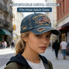 🏆Casquette décontractée brodée à la main pour le 250e anniversaire des États-Unis💖