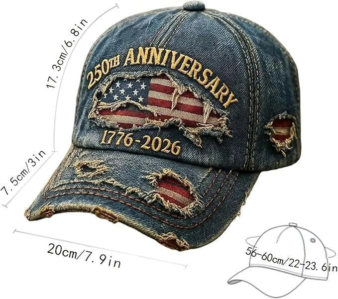 250th Anniversary USA Commemorative Cap (1776–2026)