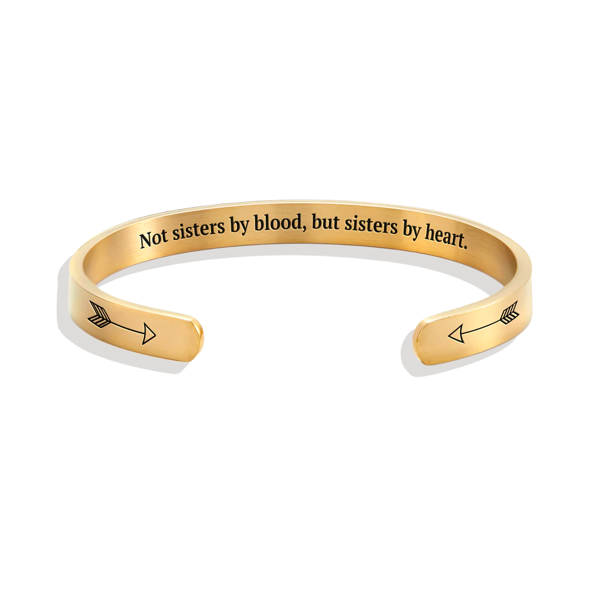 Nicht Schwestern durch Blut, aber Schwestern durch Herz Manschettenarmband