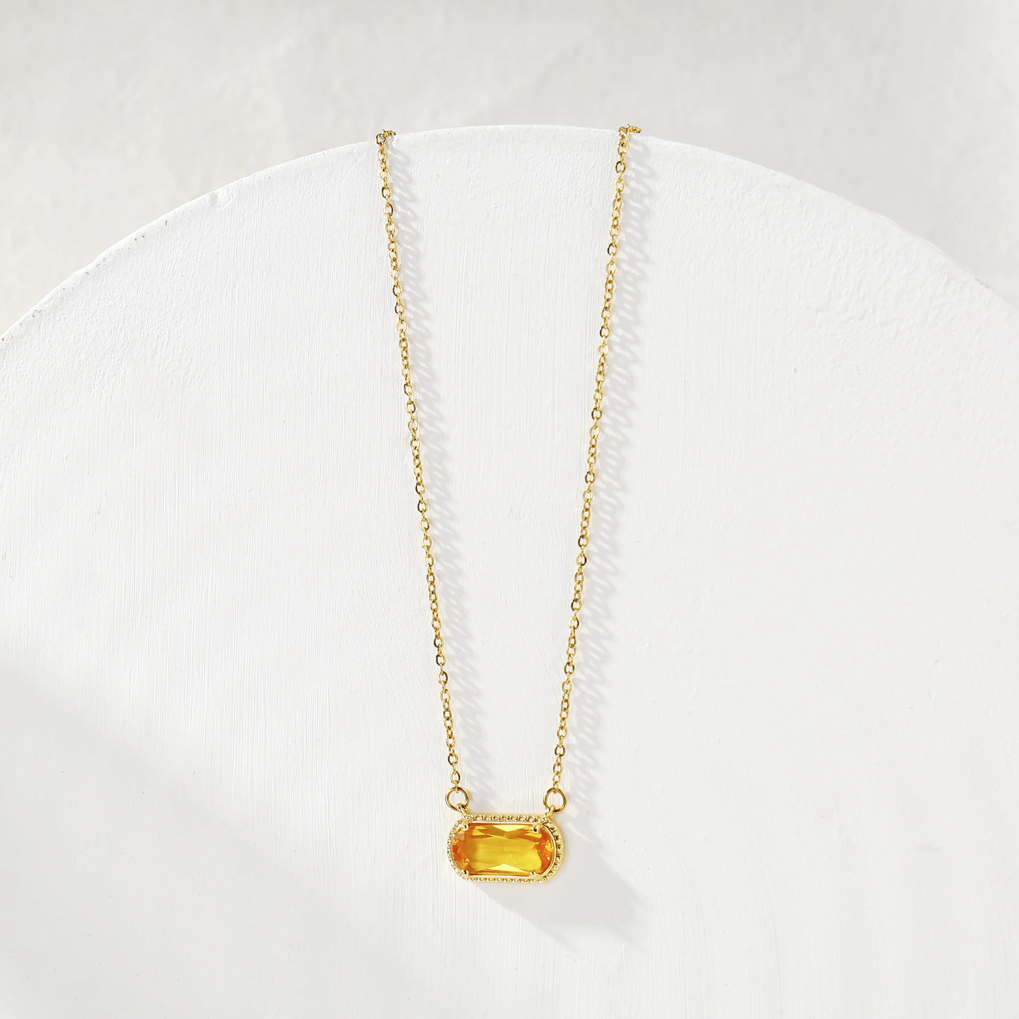 Birthstone Crystal Necklace