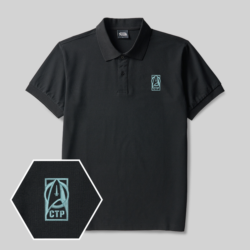 CTP Scifi Geek Besticktes Polo-Shirt