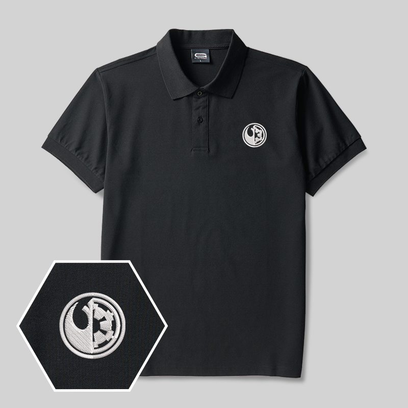 Polo brodé "Geek du badge galactique"