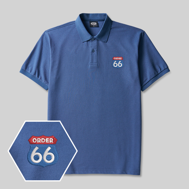 Order 66 Geek Embroidered Polo Shirt