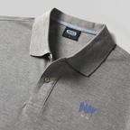 Dark Cat Geek Embroidered Polo Shirt