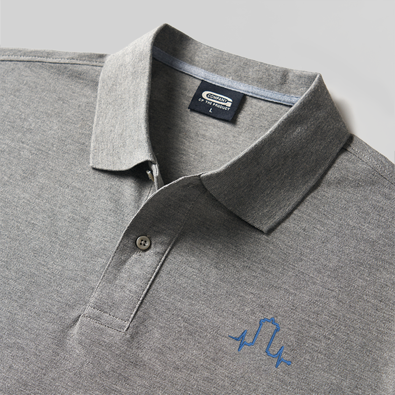 Who Heartbeat Geek Embroidered Polo Shirt