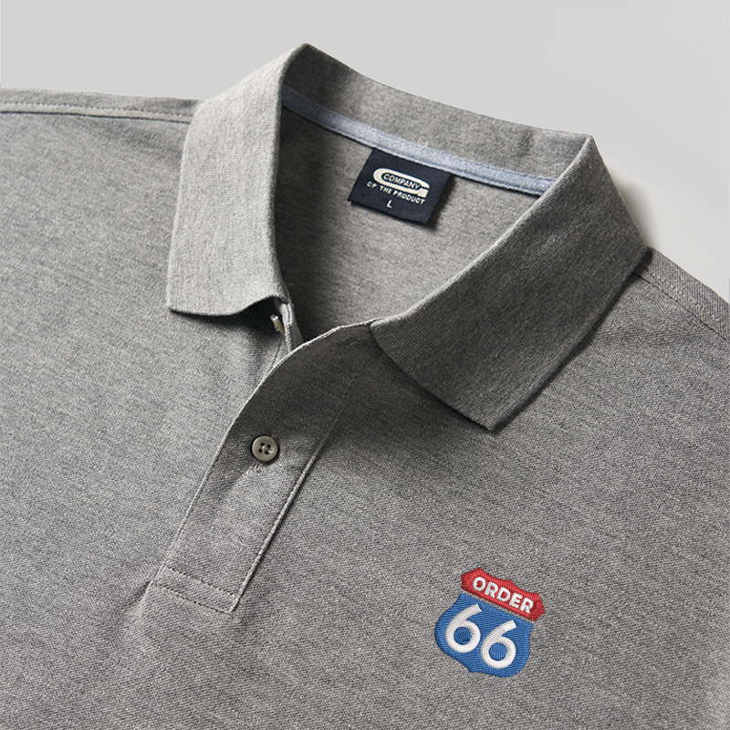Order 66 Geek Embroidered Polo Shirt