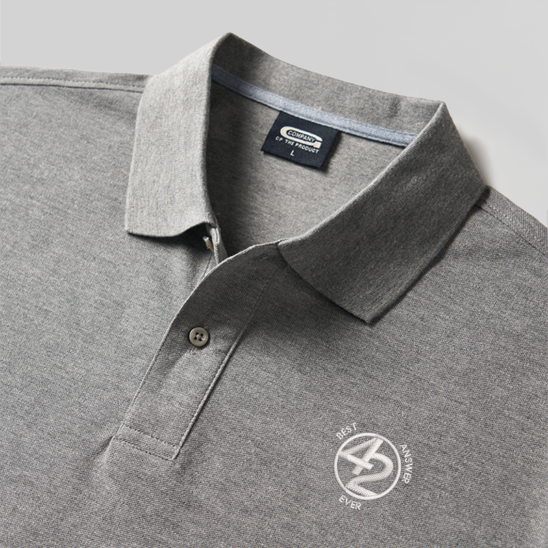 Best Answer Ever Geek Embroidered Polo Shirt