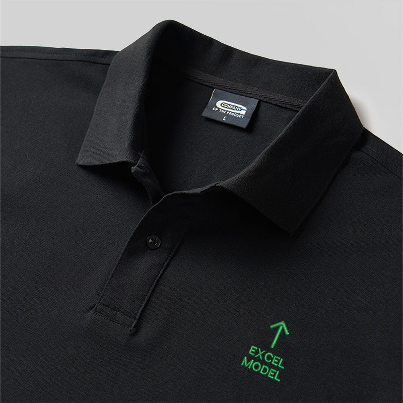 Polo brodé "Excel Model Geek"