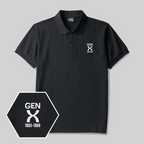 Besticktes Polo-Shirt „Generations-Ära Geek“
