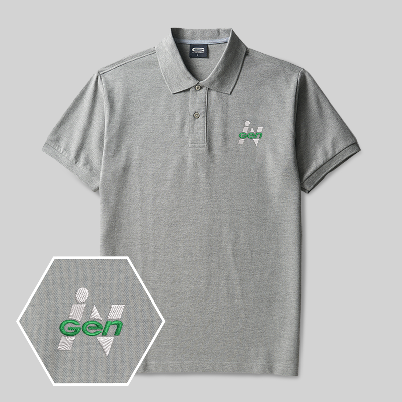Gen Geek Besticktes Poloshirt