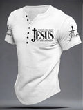 Herren T-Shirt mit Faith-Aufdruck