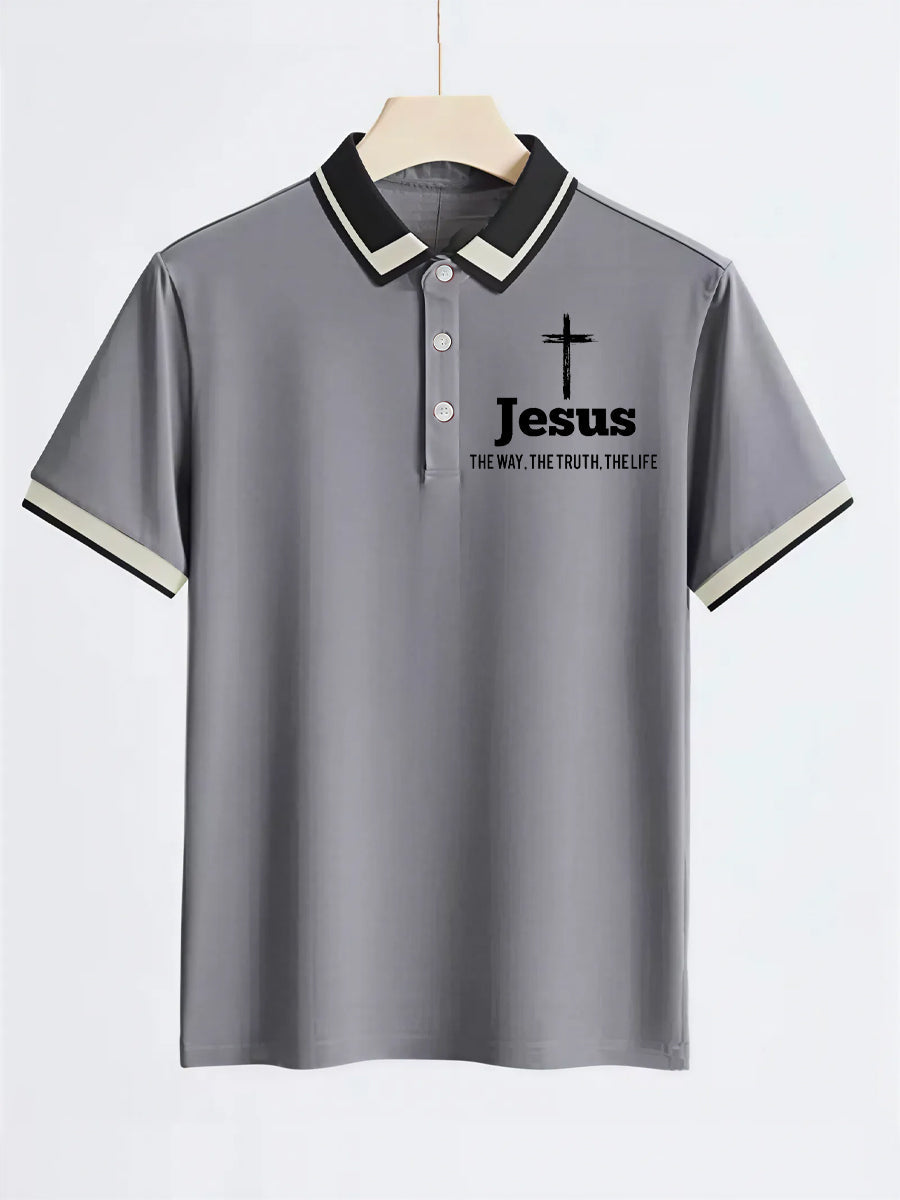 Herren Faith Print Freizeit-Oberteil