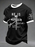 Herren-T-Shirt mit christlichem Kreuzdruck