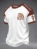 Herren T-Shirt mit Aufdruck „Connect To God,The Password IS Prayer“, lässig, kurze Ärmel
