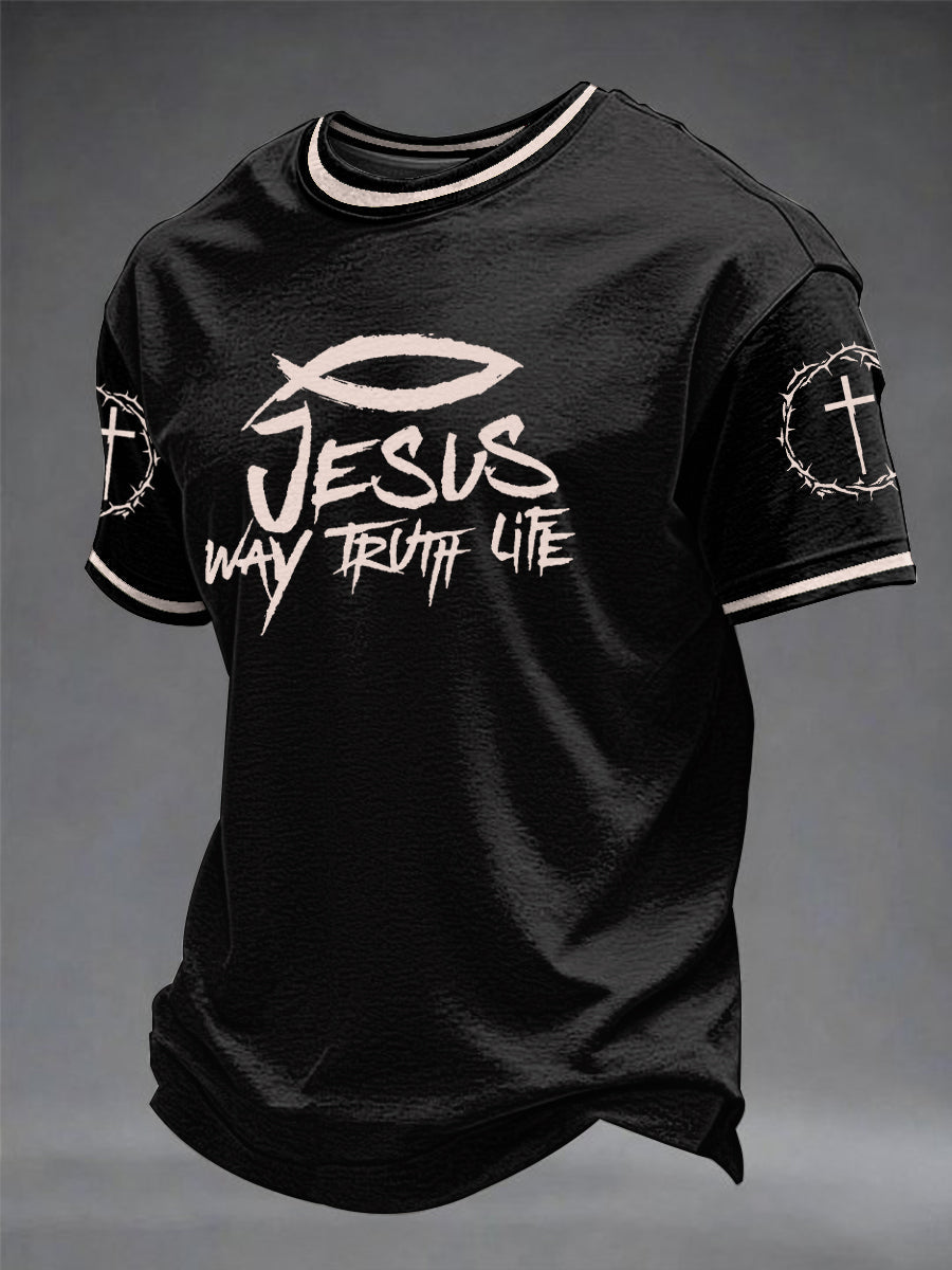 Herren T-Shirt mit "Faith"-Aufdruck