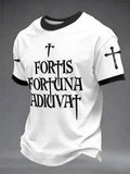 Herren-T-Shirt mit kurzen Ärmeln „Fortis Fortuna Adiuvat“