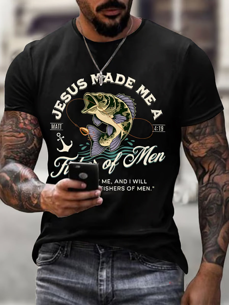 Herren-T-Shirt mit „Faith“-Aufdruck