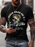 Herren-T-Shirt mit „Faith“-Aufdruck