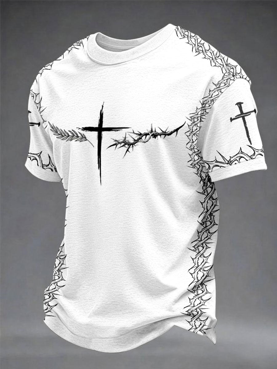 Herren T-Shirt mit kurzem Arm „Faith“