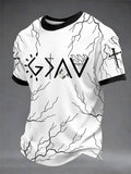 Herren T-Shirt mit Aufdruck „God Is Greater Than The Highs & Lows“, lässig, Unisex