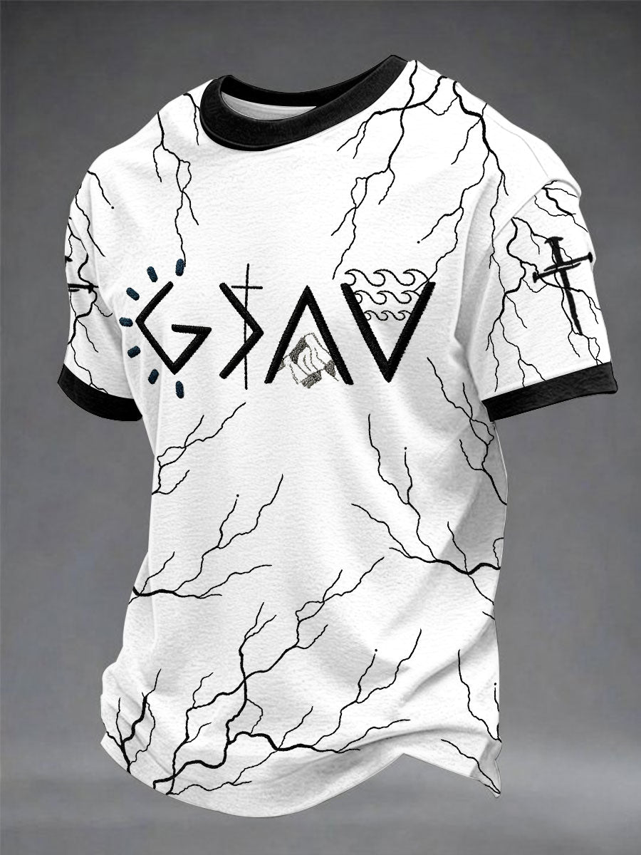 Herren T-Shirt mit Aufdruck „God Is Greater Than The Highs & Lows“, lässig, Unisex