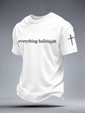 Herren-T-Shirt mit „Everything Hallelujah“-Print