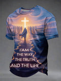 Herren T-Shirt mit Glaubens-Print