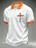 Herren-Poloshirt mit christlichem Kreuzmuster