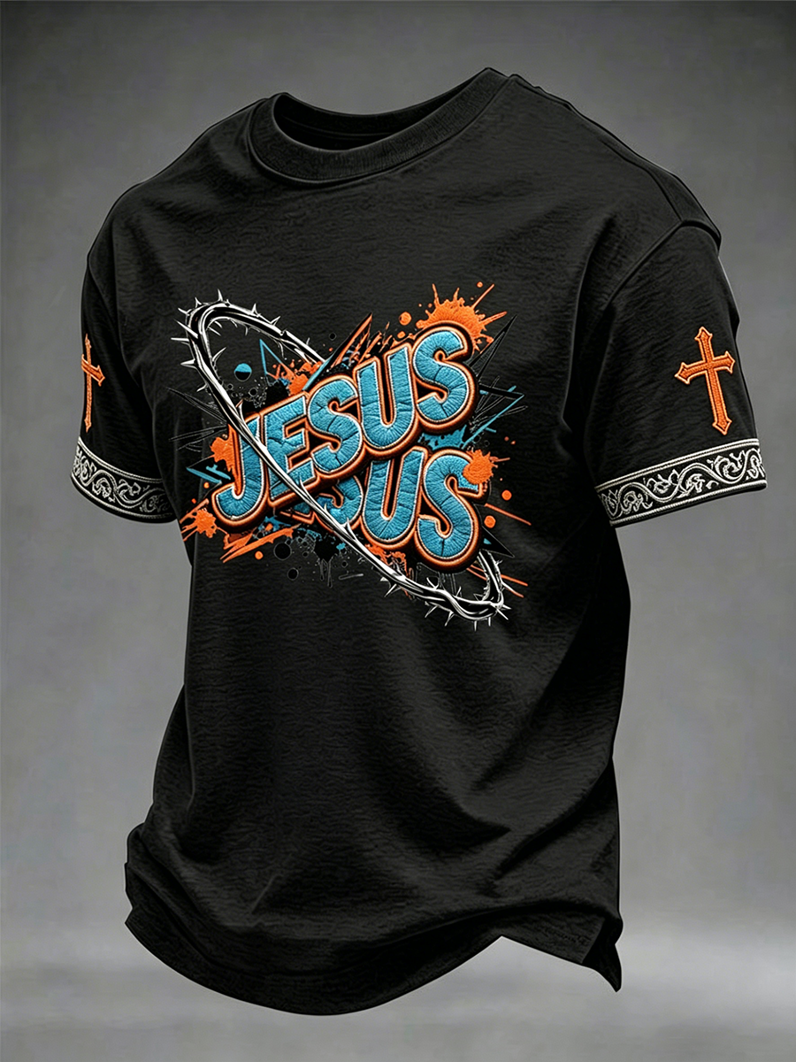 Men's Jesus Short Sleeves T-shirt